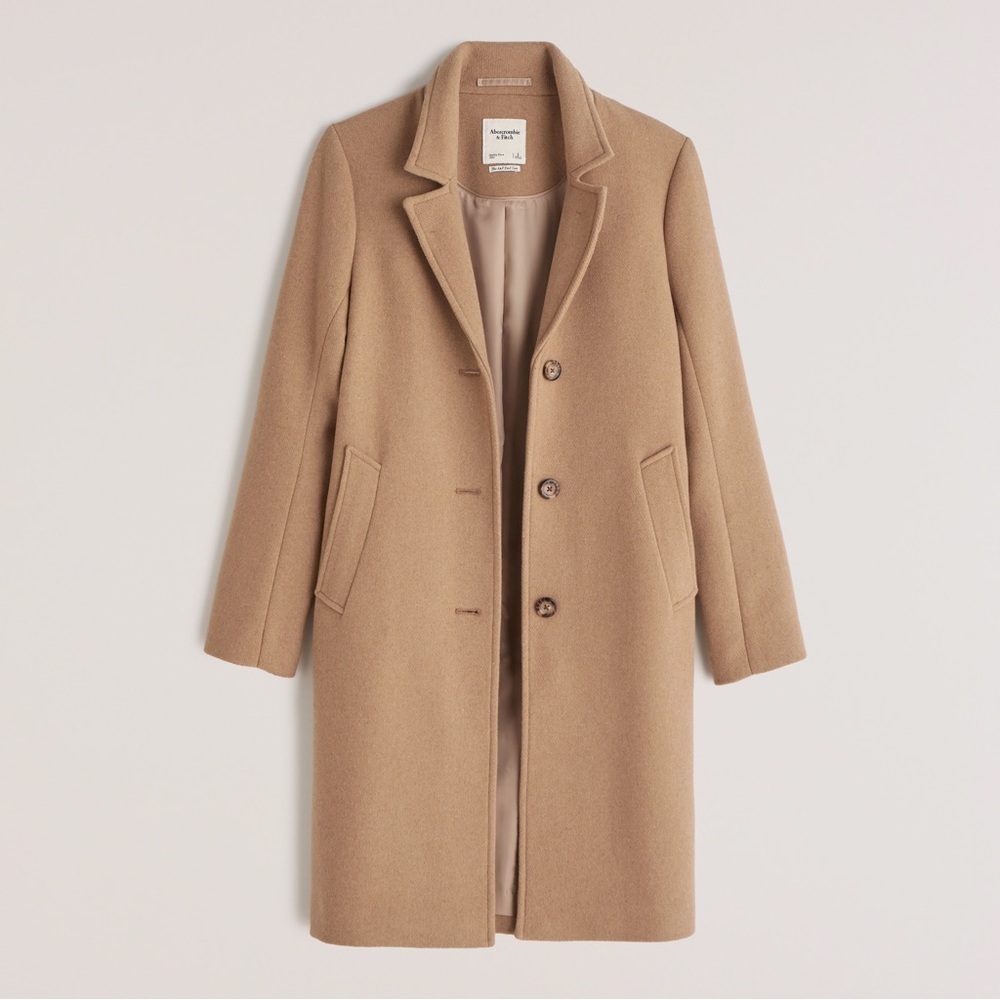 Abercrombie Wool Blend Dad Coat